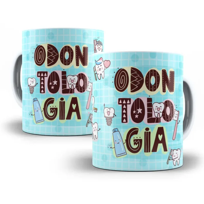 Arte Caneca Profissões Odontologia Dentista