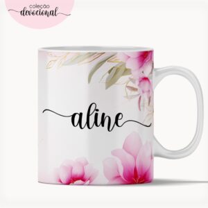 Arte Caneca "Rosas"