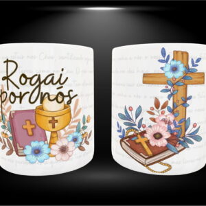 Arte Caneca Santinhos - Png