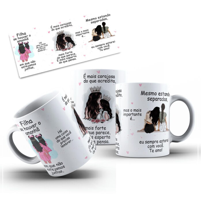 Arte Caneca se Houver Amanha Filha - Png