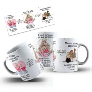 Arte Caneca se Houver Amanha Filha - Png