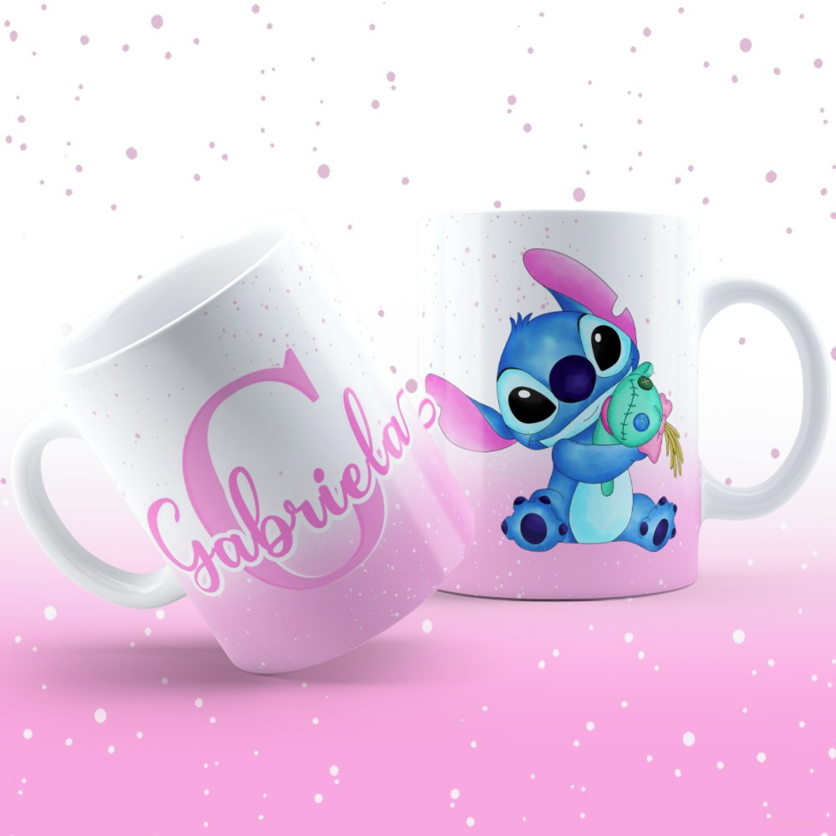 Kit Arte Caneca Stitch Alfabeto Rosa e Roxo PNG 5 Kit Arte Caneca Stitch Alfabeto Rosa e Roxo PNG - Imagem 5