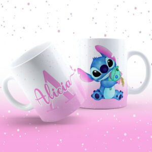 Kit Arte Caneca Stitch Alfabeto Rosa e Roxo PNG 7 arte caneca stitch alfabeto rosa e roxo png 6