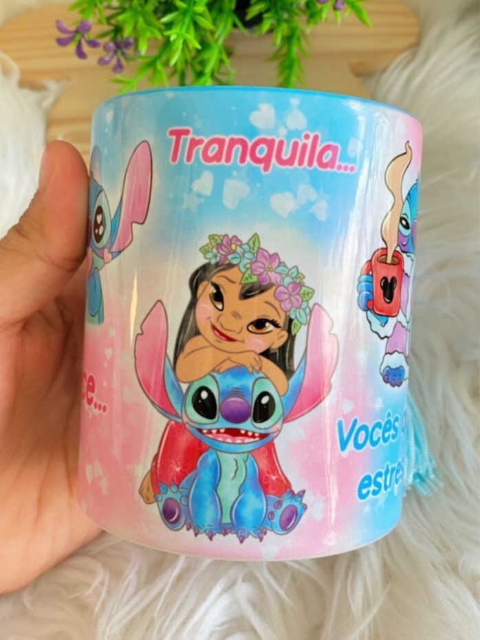 Arte Caneca Stitch Vocês Que Me Estressam