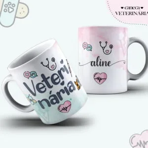 Arte Caneca Veterinária Feminina 12 Arte Caneca Veterinária Feminina