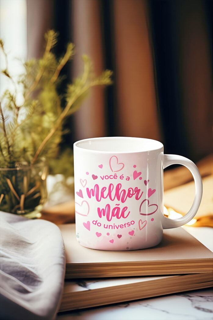 Arte Caneca Você É a Melhor Mãe do Universo - Png