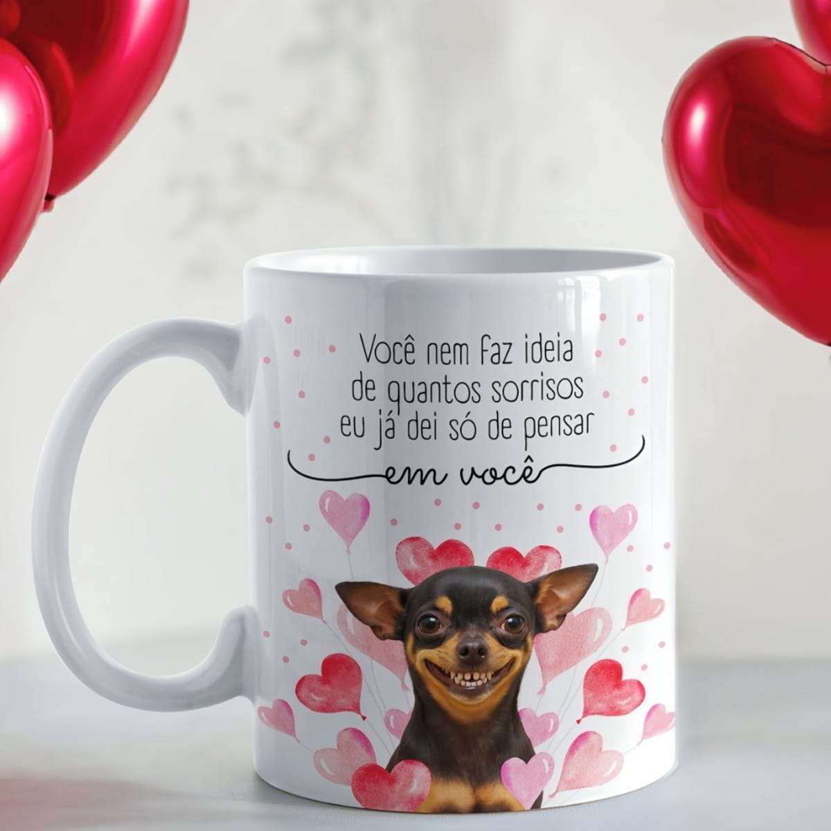 Arte Digital Caneca Pinscher Frase Motivacional Sublimação 2 Arte Digital Caneca Pinscher Frase Motivacional Sublimação - Imagem 2