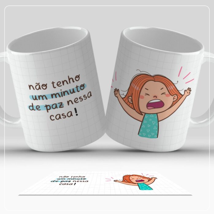 Arte Canecas Dia das Mães Png