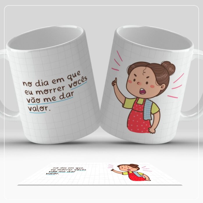 Arte Canecas Dia das Mães Png
