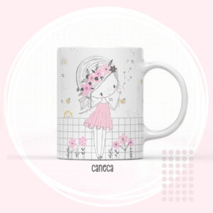 Arte Canecas Kids Menina e Menino