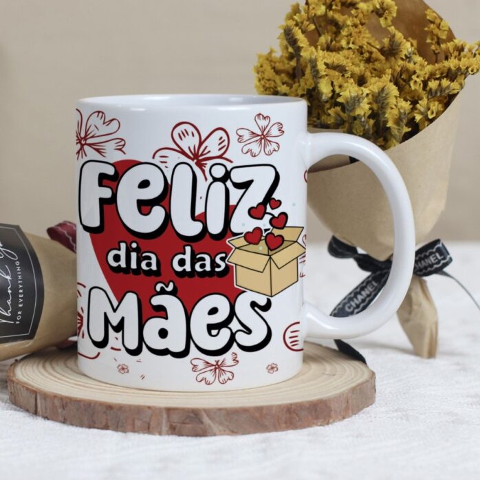 Arte Canecas Sublimação Dia das Mães - Png