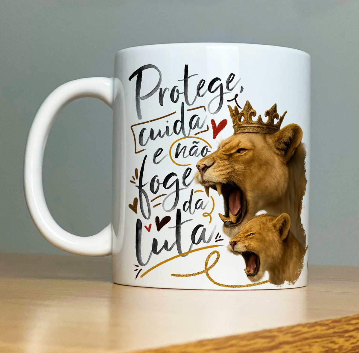 Arte Digital Sublimação Caneca Mães Leoas 2 Arte Digital Sublimação Caneca Mães Leoas - Imagem 2
