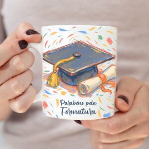 Arte de Formatura Digital em Aquarela com Capelo e Diploma 8 Arte de Formatura Digital em Aquarela com Capelo e Diploma