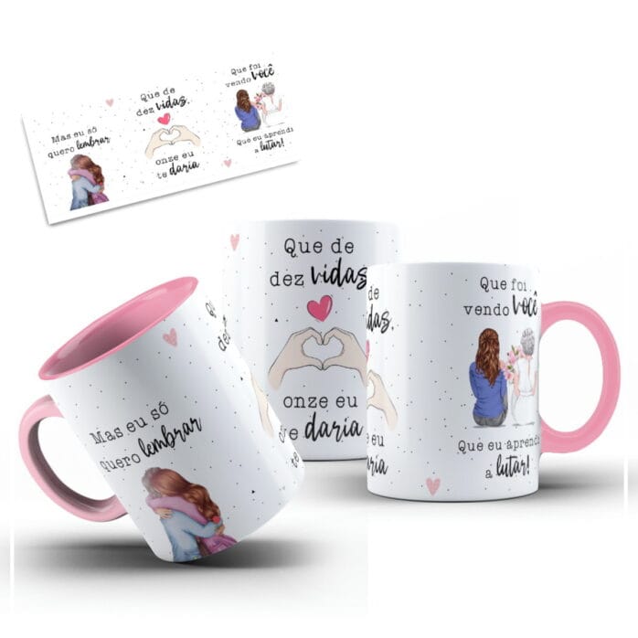 Arte Digital Caneca 11 Vidas Declaracao Para Mae Png 2