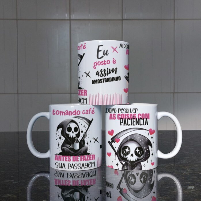 Arte Digital Caneca Amostradinho Frases