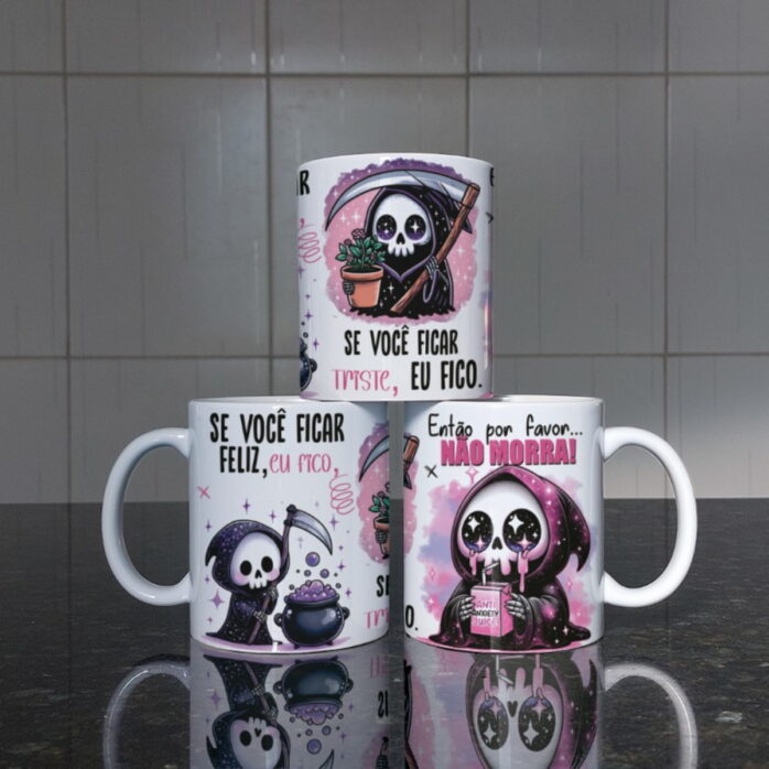 Arte Digital Caneca Amostradinho Frases