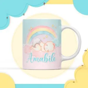 Arte Digital Caneca Arco Iris Menina 4 Arte Digital Caneca Arco Iris Menina