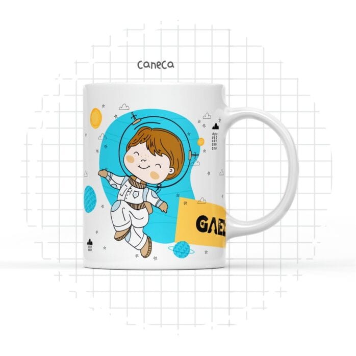 Arte Digital Caneca Astronauta