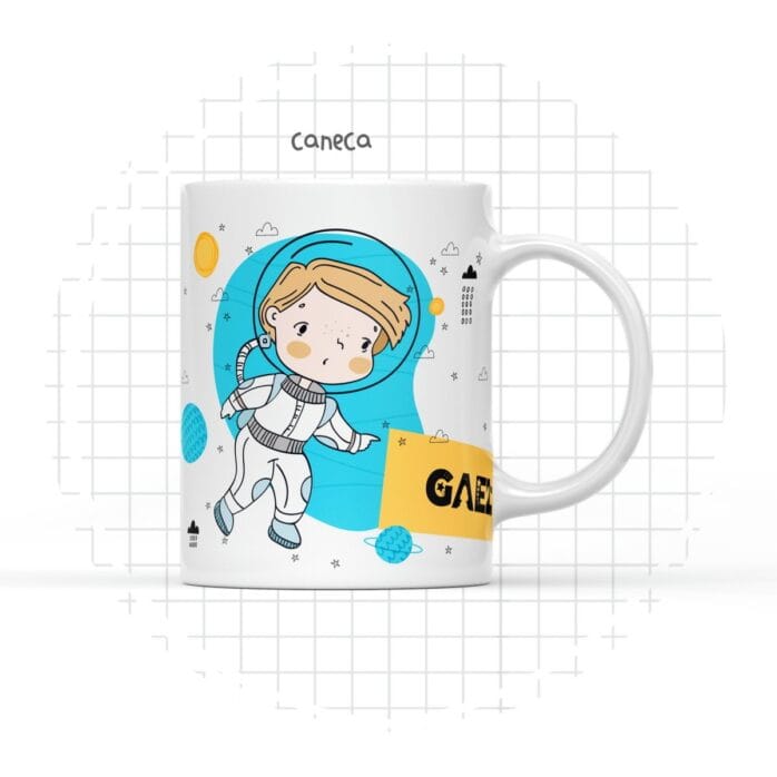 Arte Digital Caneca Astronauta