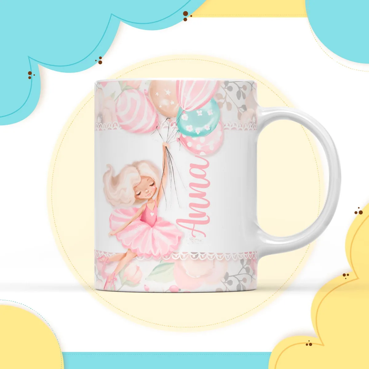 Arte Digital Caneca Bailarina 1 Arte Digital Caneca Bailarina