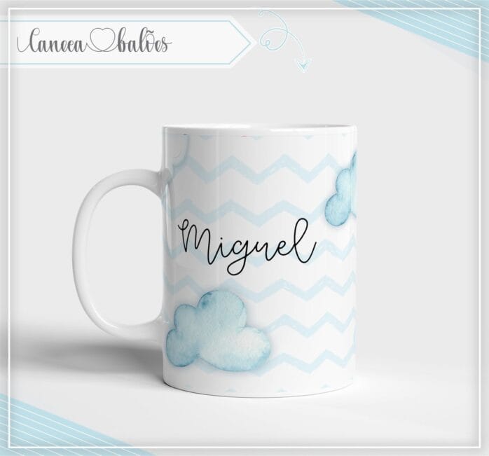 Arte Digital Caneca Balões