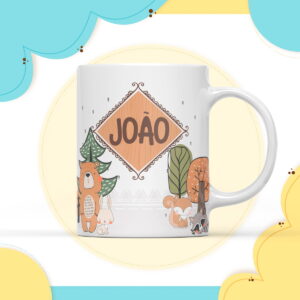 Arte Digital Caneca Bosque Menino