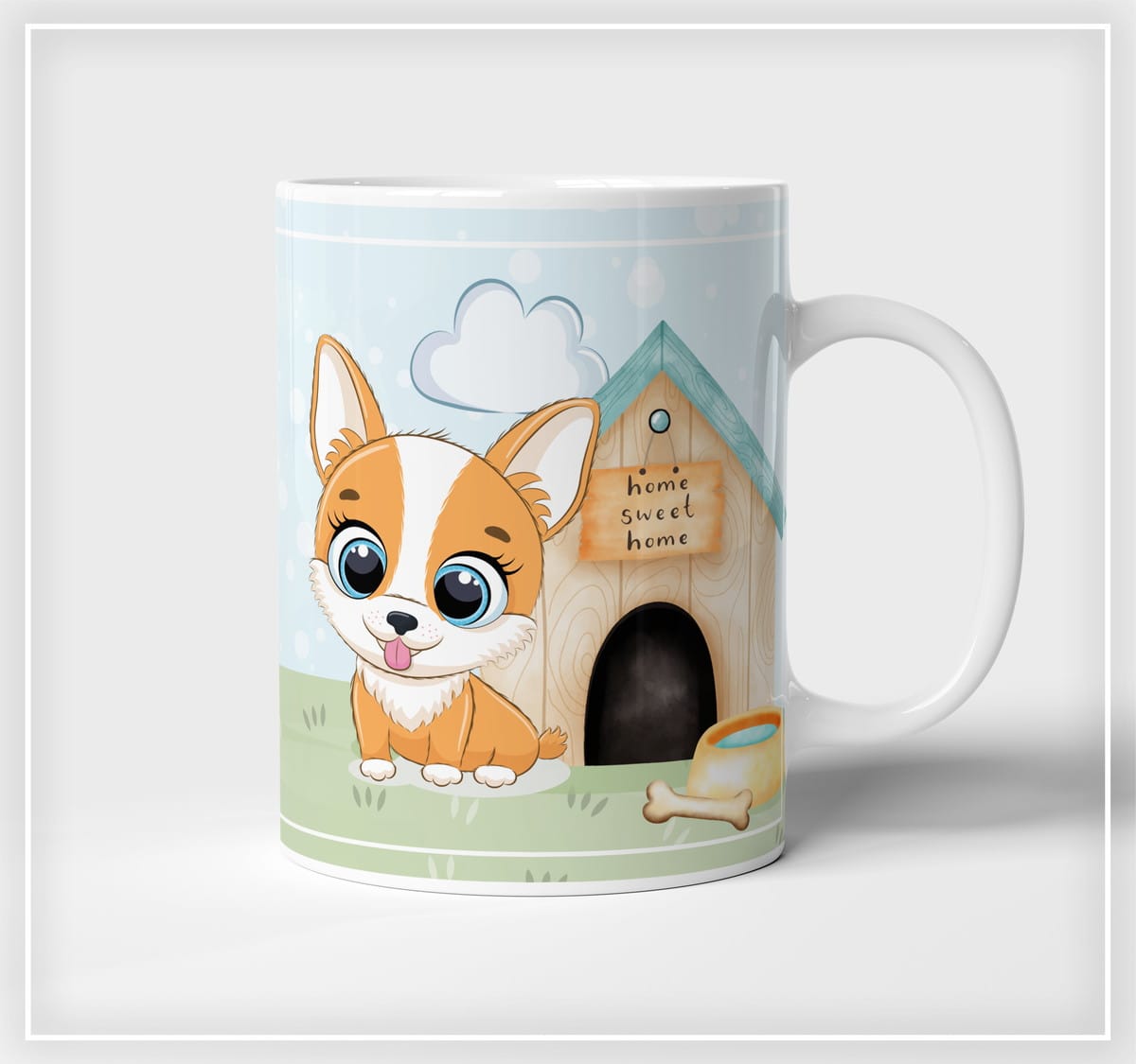 Arte Digital Caneca Cachorrinhos Personalizada Sublimação 2 Arte Digital Caneca Cachorrinhos Personalizada Sublimação - Imagem 2