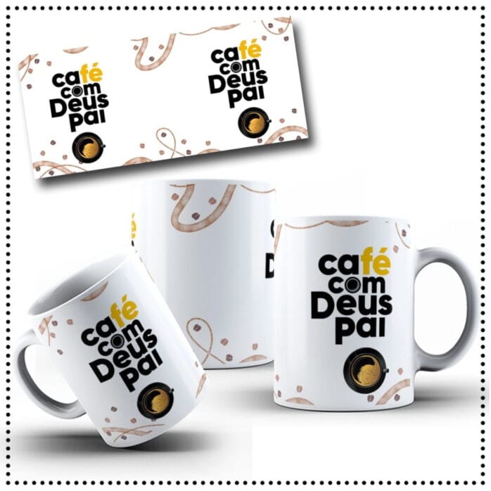 Arte Digital Caneca Cafe Com Deus Pai Png 5