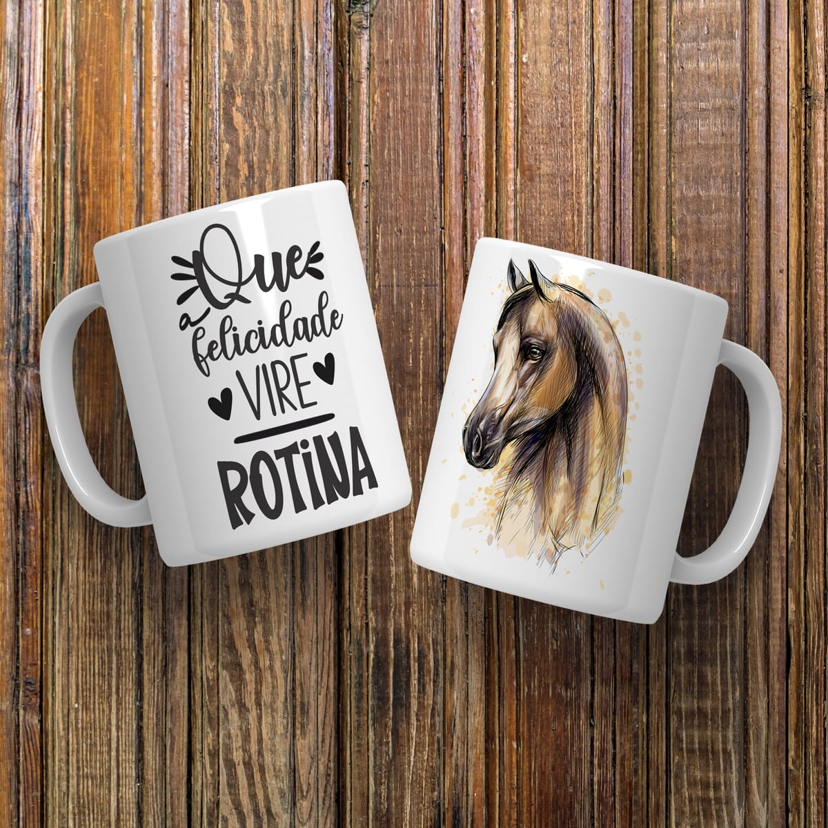 Arte Digital Cavalos para Caneca 9 PNG e Corel 4 Arte Digital Cavalos para Caneca 9 PNG e Corel - Imagem 4