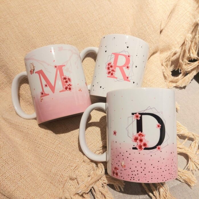 Arte Digital Caneca Cerejeira Alfabeto