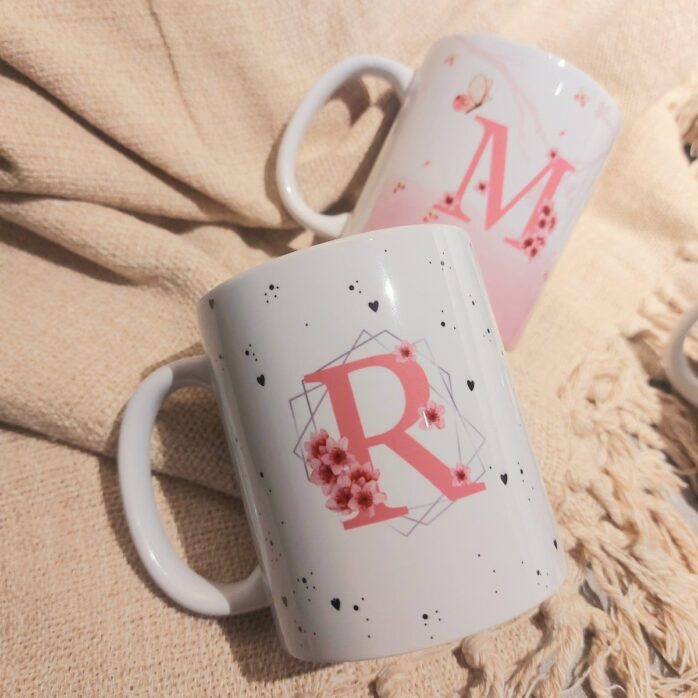 Arte Digital Caneca Cerejeira Alfabeto