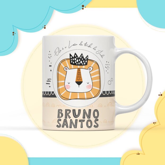 Arte Digital Caneca Cristão Menino