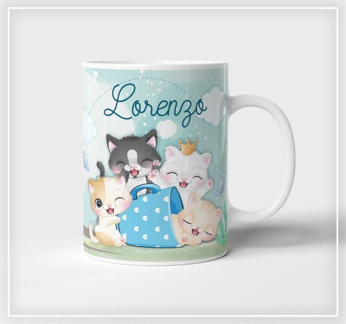 Arte Digital Caneca Gatinhos