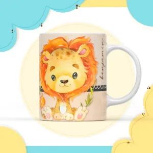 Arte Digital Caneca Leãozinho 5 Arte Digital Caneca Leãozinho