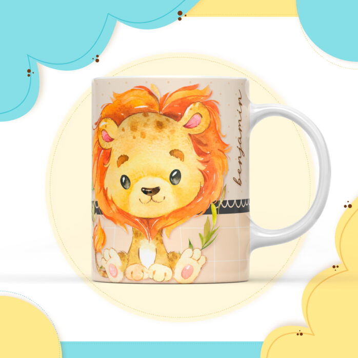 Arte Digital Caneca Leãozinho