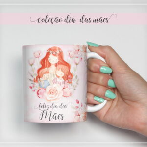 arte digital caneca mae modelo 9 arquivo digital