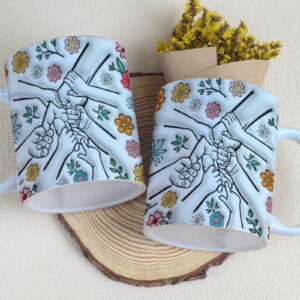 Arte Digital Caneca Maozinhas Dia Das Maes Png 5