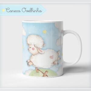 Arte Digital Caneca Ovelhinha Menino