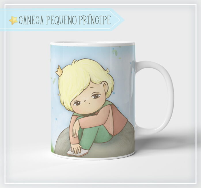 Arte Digital Caneca Pequeno Príncipe