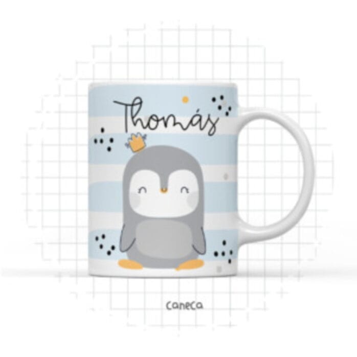 Arte Digital Caneca Pinguim