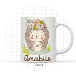 Arte Digital Caneca Porco Espinho
