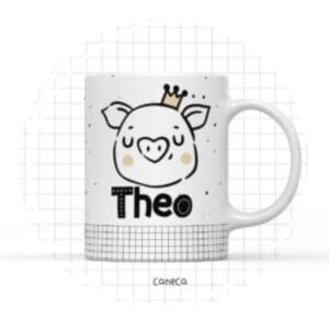 Arte Digital Caneca Porquinho