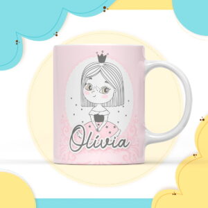 arte digital caneca princesa arquivo digital
