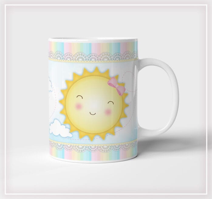 Arte Digital Caneca Raio de Sol