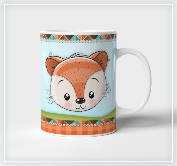 Arte Digital Caneca Raposinho Menino