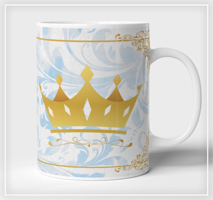 Arte Digital Caneca Realeza Menino