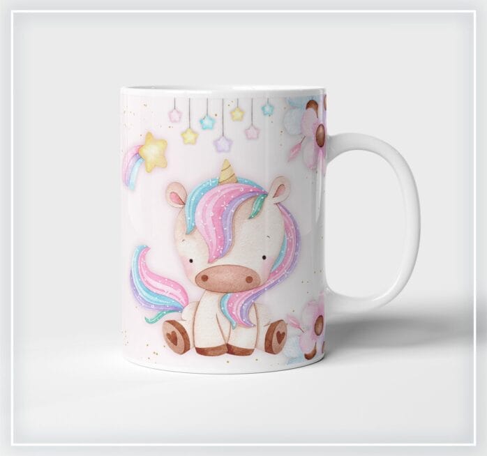 Arte Digital Caneca Unicórnio Neutro