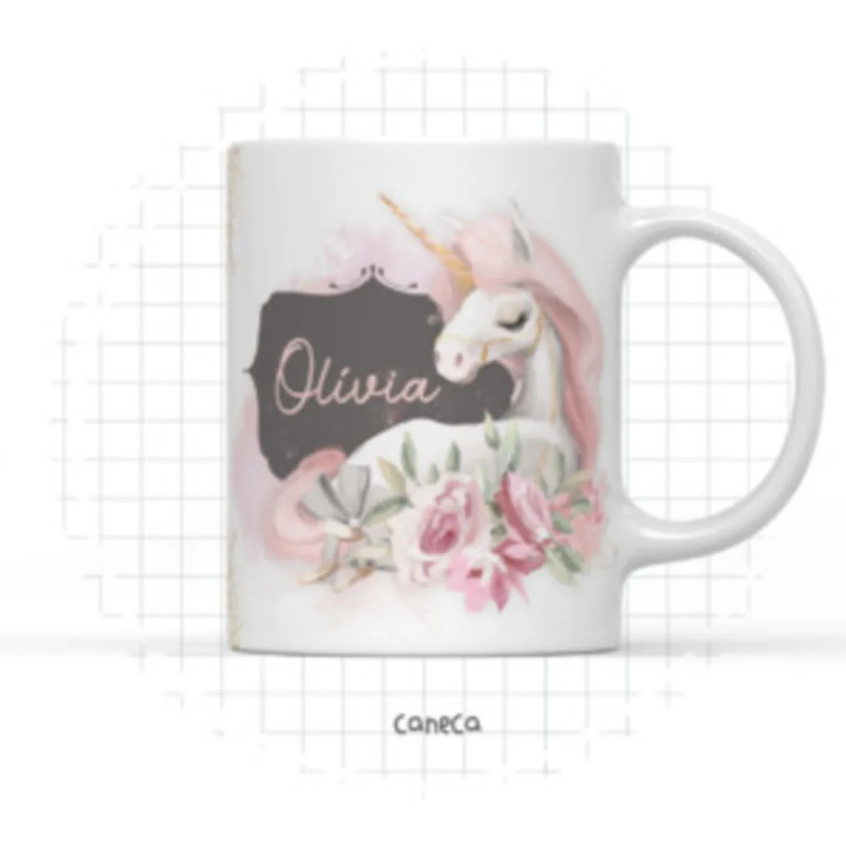 Arte Digital Caneca Unicórnio