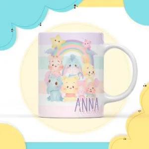 Arte Digital Caneca Ursinho Pooh Menina