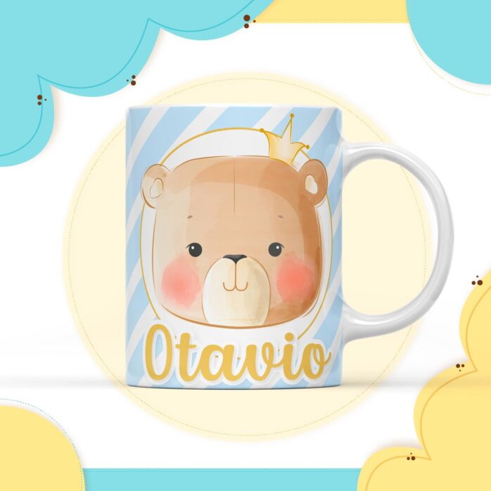 Arte Digital Caneca Ursinho Príncipe